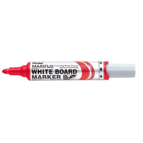Pentel Whiteboardpenna Maxiflo rund röd