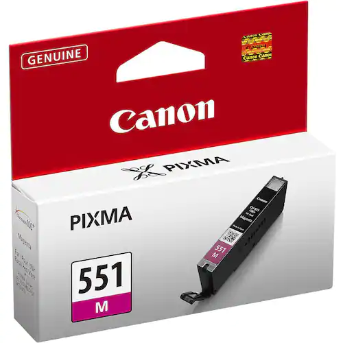 Canon Bläckpatron, PIXMA CLI-551 M, 6510B001, ChromaLife100+, magenta, singelförpackning