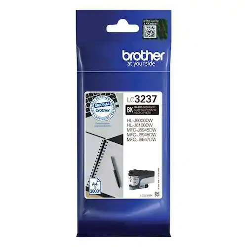Brother Bläckpatron LC3237BK Svart