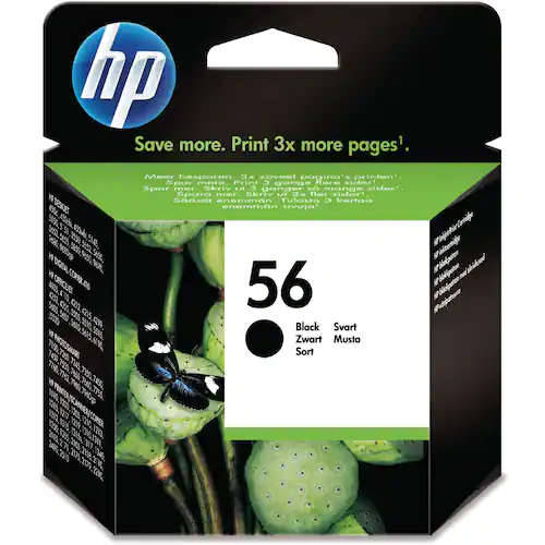 HP Bläckpatron C6656AE 56 Svart