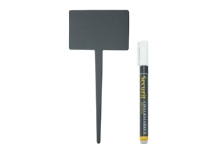 Skylt Securit Rektangel 18x8x0,3 cm 5 st med vit markering, 1 st