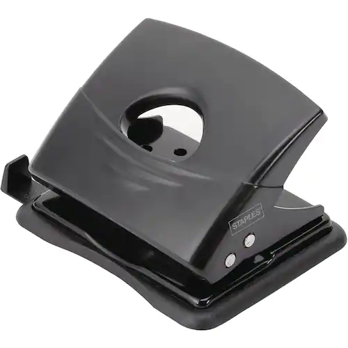 Staples Hålslag, manuell, 2-hålslagare, 18 arks kapacitet, svart