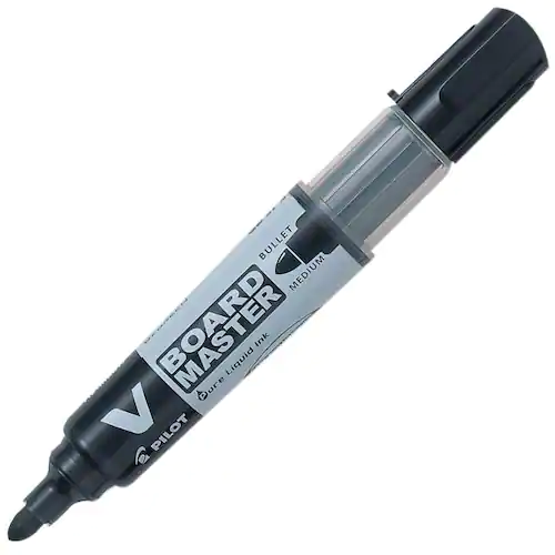 Pilot Begreen Whiteboardpenna Begreen V-Board Master, rund spets på 6,0 mm, svart