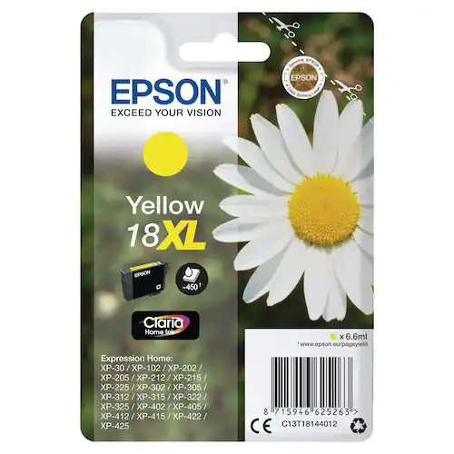 Epson Bläckpatron C13T18144012 XL Gul