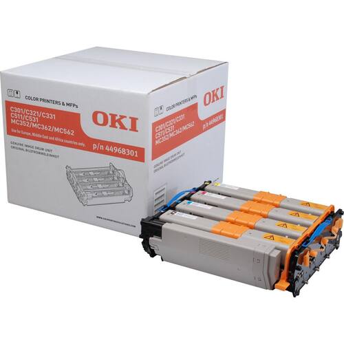 OKI Valsenhet med hög kapacitet, CMYK, singelförpackning, 44968301