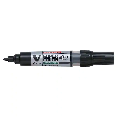 Pilot Märkpenna V Super Color rund svart