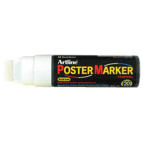Artline Märkpenna Rund Poster vit 20mm