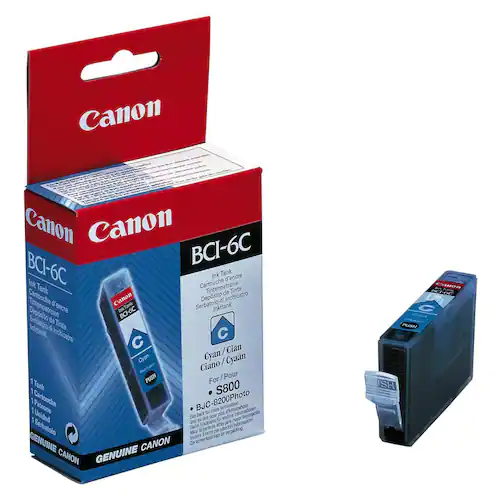 Canon Bläckpatron, BCI-6 C, 4706A002, cyan, singelförpackning
