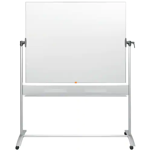 Nobo Whiteboard, mobil, magnetisk, lackerad stålyta, dubbelsidig, 1500 x 1200 mm, vit