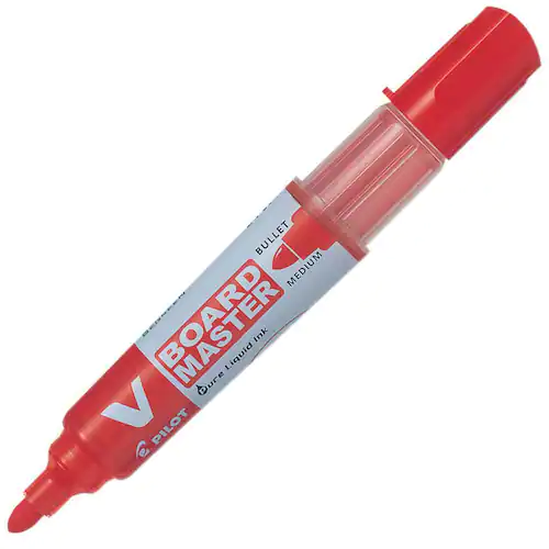 Pilot Begreen Whiteboardpenna Begreen V-Board Master, rund spets på 6,0 mm, röd