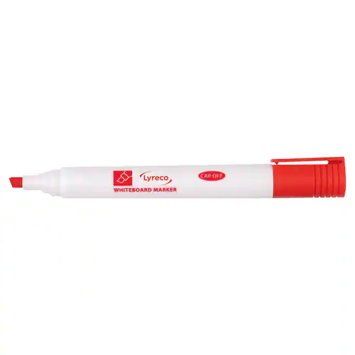 Lyreco Whiteboardpenna drywipe sned röd