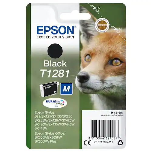 Epson Bläckpatron C13T128142 Svart