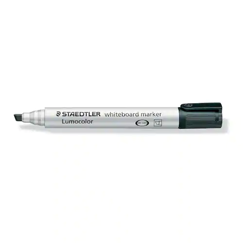 STAEDTLER Lumocolor Whiteboardpenna Lumocolor® snedskuren spets, 2-5 mm linjebredd, svart