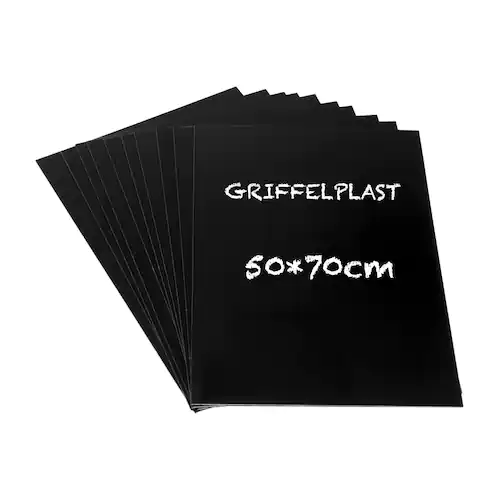 Griffelplast 50x70cm svart