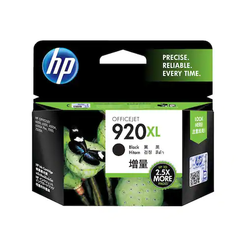 HP Bläckpatron 920XL, CD975AE, svart, singelförpackning, hög kapacitet