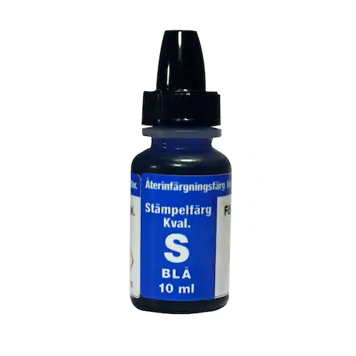 Stämpelfärg självfärgande blå 10ml