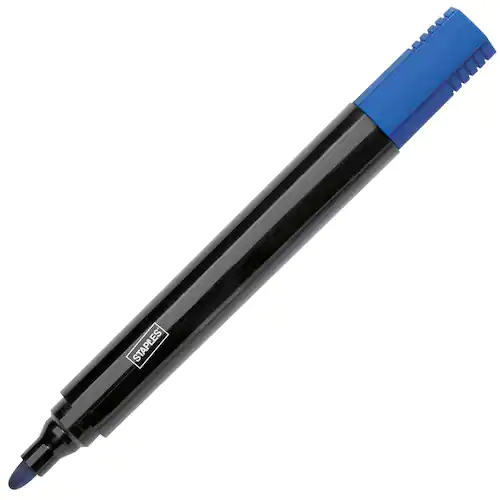 Staples Märkpenna rund 1-3mm blå