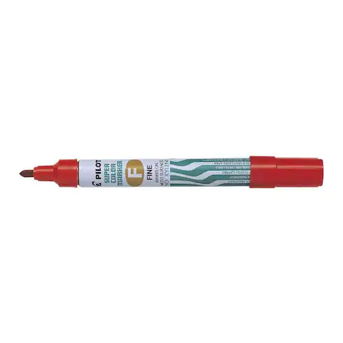 Pilot Märkpenna Super Color Marker permanent, fine, röd