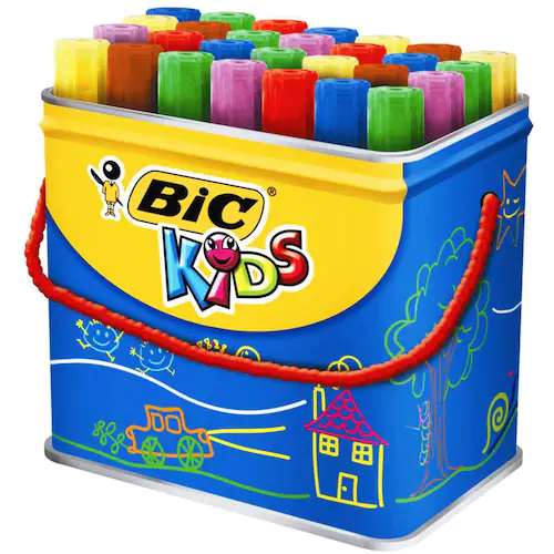 BIC® Märkpenna, KiDS Decoralo, extra bred spets på 2,3 mm, vattenbaserat, olika färger