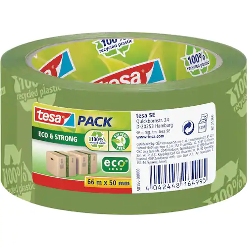 tesa® Packtejp Eco Strong 50mmx66m Green