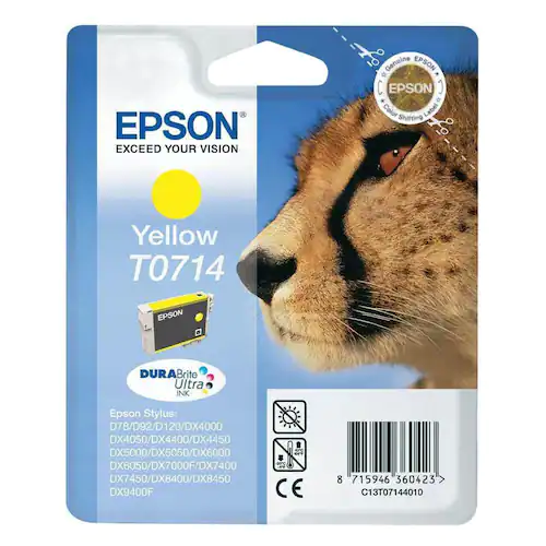 Epson Bläckpatron C13T07144012 Gul