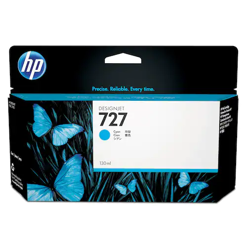 HP Bläckpatron B3P19A 727 Cyan