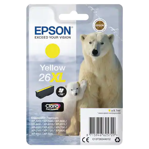 Epson Bläckpatron C13T26344012 Gul
