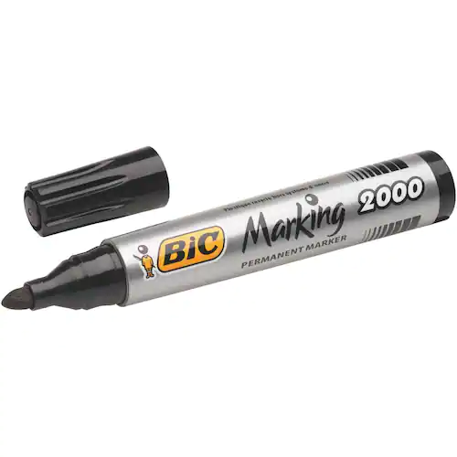 BIC® Märkpenna Marking™ 2000, permanent, medium1,7 mm linjebredd, svart