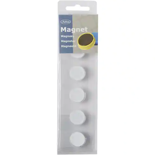 Actual Magnetknappar vit 20mm 6/FP vita