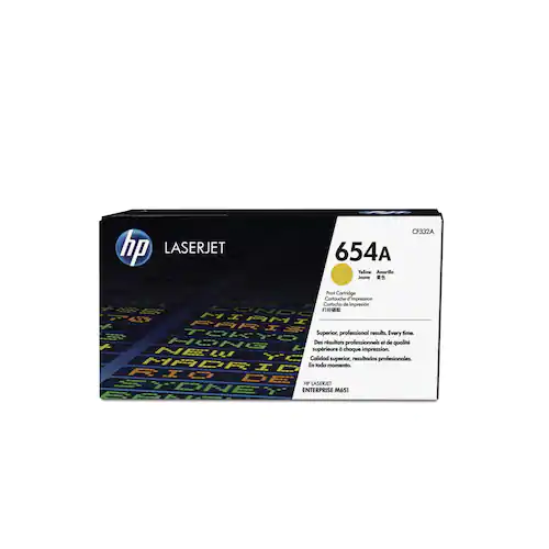 HP Toner CF332A 654A 15K Gul