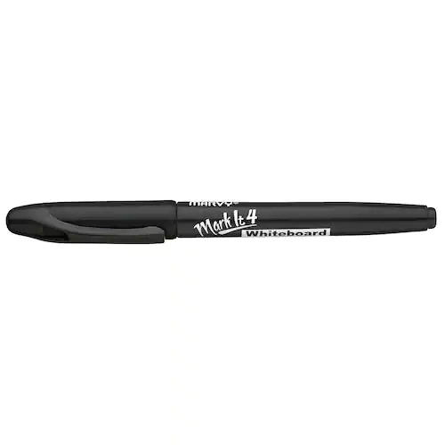 Marvy Whiteboardpenna, MarkIt 4, icke-permanent, alkoholbaserat bläck, 2 mm, mediumspets, svart