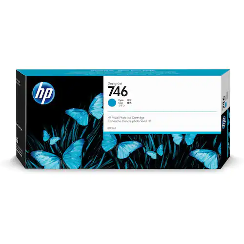 HP Bläckpatron P2V80A 746 Cyan