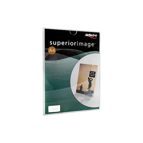 deflecto® Informationsställ akryl A4 med instick