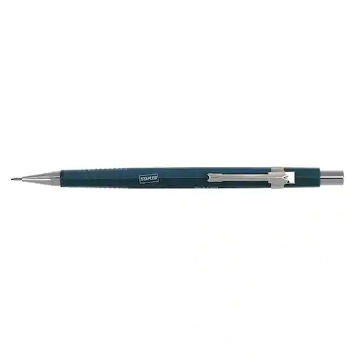 Staples Stiftpenna, Pro, 0,7 mm HB-stift, pennkropp med greppzon, blå
