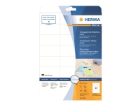 HERMA Special - Matt - permanent självhäftande - transparent - 70 x 37 mm 600 etikett (er) (25 ark x 24) filmetiketter