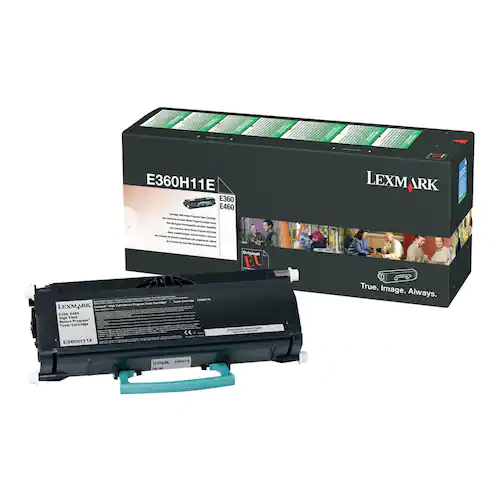 Lexmark Toner, hög kapacitet, svart, singelförpackning, E360H11E