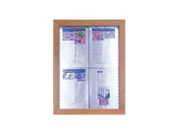 Securit MCS-4A4-WLTE, Informationsställ, Glas, Plast, Rostfritt stål, Trä, Vertikal, 760 mm, 659 mm