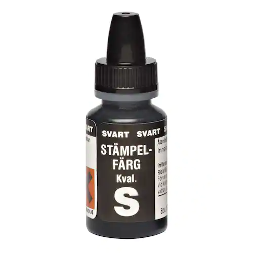 Stämpelfärg självfärgande svart 10ml