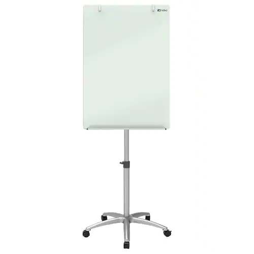 Nobo Whiteboard, glastavla, mobil, magnetisk glasyta, vit, 115,5 x 89 x 19,3 cm