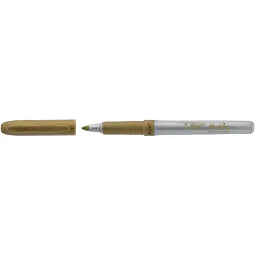 BIC® Märkpenna Marking™, permanent, kulspets, 1,1 mm, guld och silver