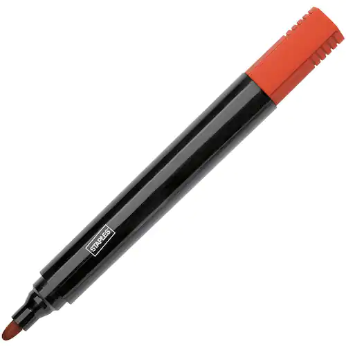 Staples Märkpenna rund 1-3mm röd