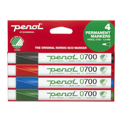 PENOL Märkpenna 0-700 perm 1,5mm 4 färg
