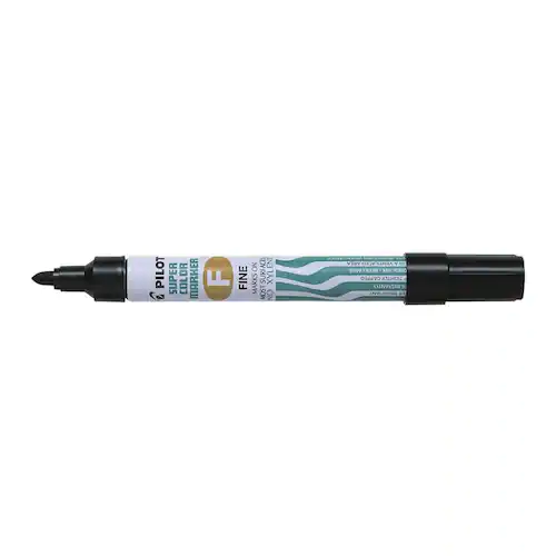 Pilot Märkpenna Super Color Marker permanent, fine, svart