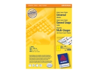 Etikett Avery 3459 gul 105x148mm (400 st.)
