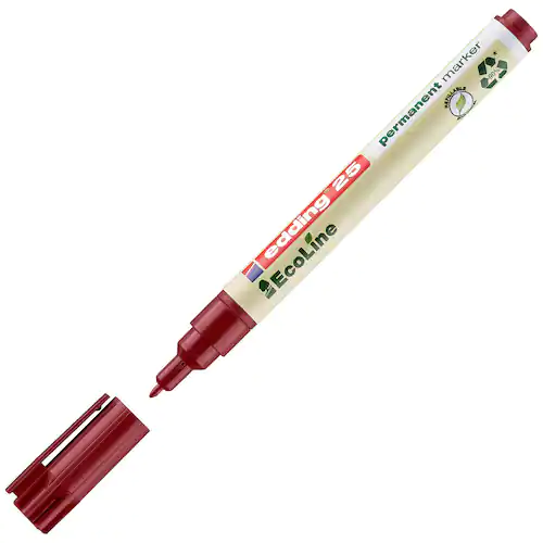 edding Märkpenna permanent EcoLine 25, 1 mm, röd