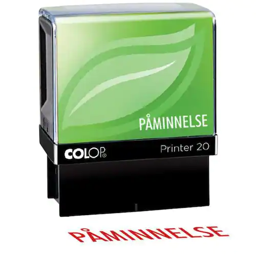 Colop Stämpel standardtext PÅMINNELSE