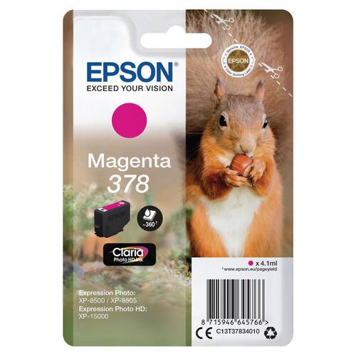 Epson Bläckpatron C13T37834010 Magenta