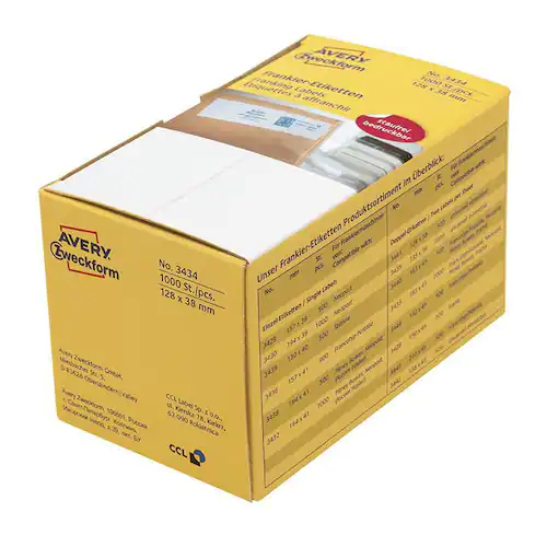 Avery Etikett Frankering 135x38mm