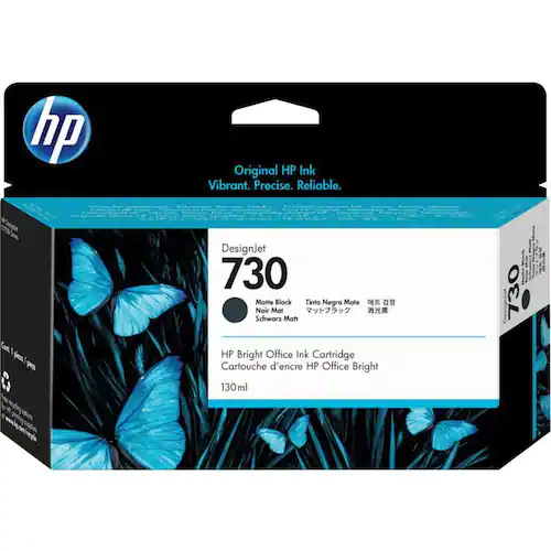 HP Bläckpatron P2V65A 730 Matt-Svart