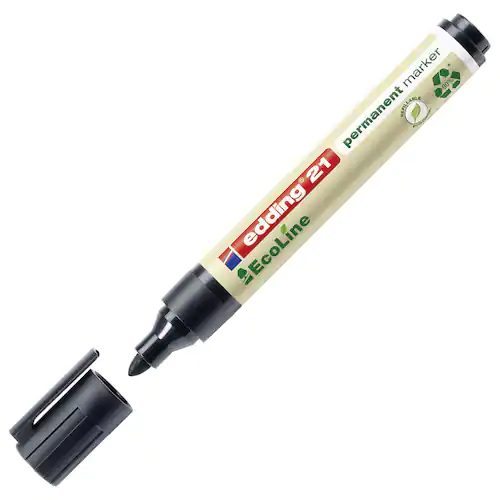 edding Märkpenna permanent 21 EcoLine, 1,5–3 mm linjebredd, svart